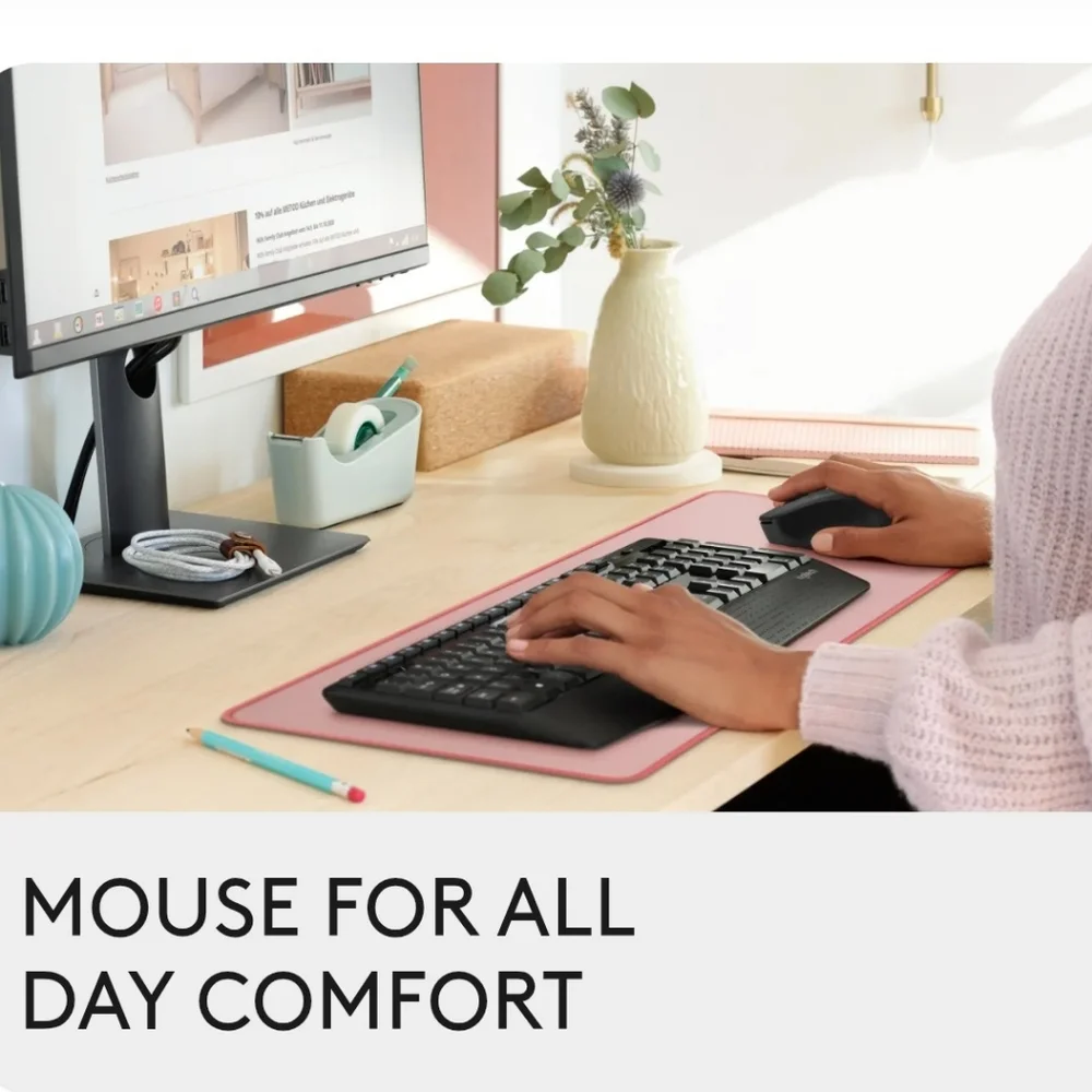 Logitech Black Wireless Keyboard and Mouse Combo